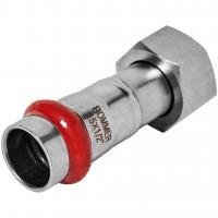 Переходник ROMMER с накидной гайкой-ВР 15х1/2 из нержавеющей стали прессовой