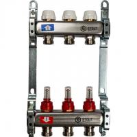 Коллектор Stout из нержавеющей стали с расходомерами 3 вых.