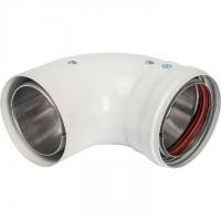 Элемент дымохода Stout отвод 90° DN 80 утепленный п/м