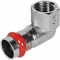 Угольник ROMMER-переходник-ВР, 18х1/2, из нержавеющей стали прессовой