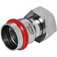 Переходник ROMMER с накидной гайкой-ВР 28х1 из нержавеющей стали прессовой