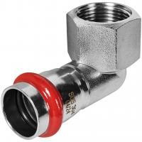 Угольник ROMMER-переходник-ВР, 22х3/4, из нержавеющей стали прессовой