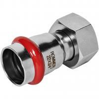 Переходник ROMMER с накидной гайкой-ВР 22х3/4 из нержавеющей стали прессовой