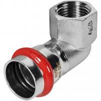 Угольник ROMMER-переходник-ВР, 22х1/2, из нержавеющей стали прессовой