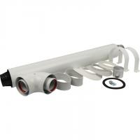 Дымоход коаксиальный Stout для прохода через стену универсальный комплект D 60/100