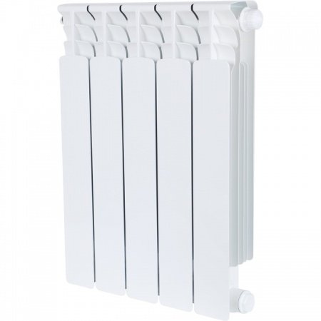 Биметаллический радиатор Stout Space 500 5 секций нижнее правое подключение