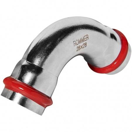 Угольник ROMMER 90°-ВПр, 28, из нержавеющей стали прессовой