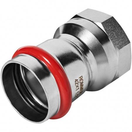 Переходник-ВР ROMMER 42х1 1/2 из нержавеющей стали прессовой