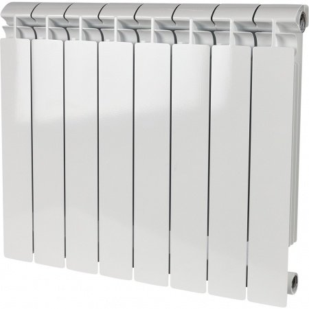 Биметаллический радиатор Stout Alpha 500 8 секций боковое подключение