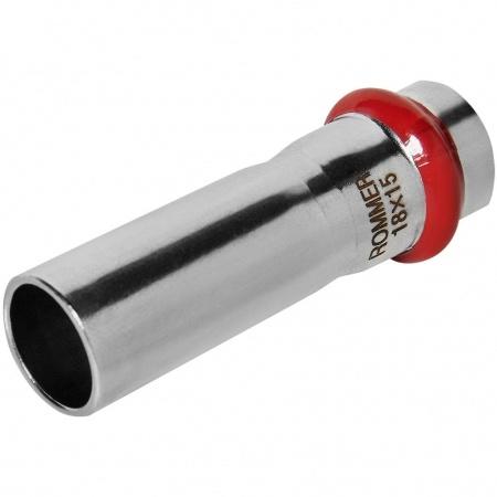 Муфта ROMMER переходная-НПр, 18х15, из нержавеющей стали прессовой