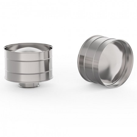 Зонт с дефлектором 100 нержавейка 0,5 мм