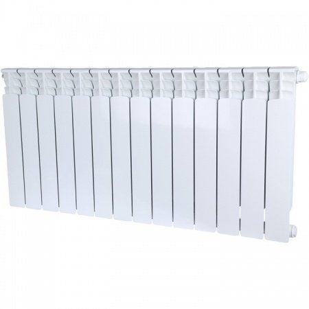 Биметаллический радиатор Stout Space 500 14 секций нижнее правое подключение