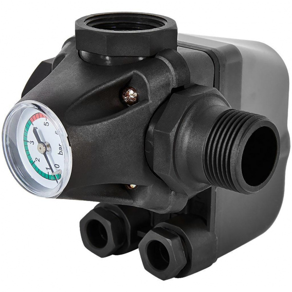 Реле давления для водоснабжения ROMMER KRS-7 со встроенным манометром