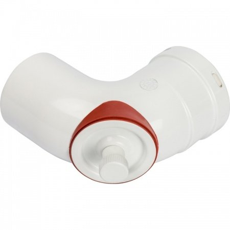 Элемент дымохода Stout отвод 90° DN80 с инспекционным патрубком