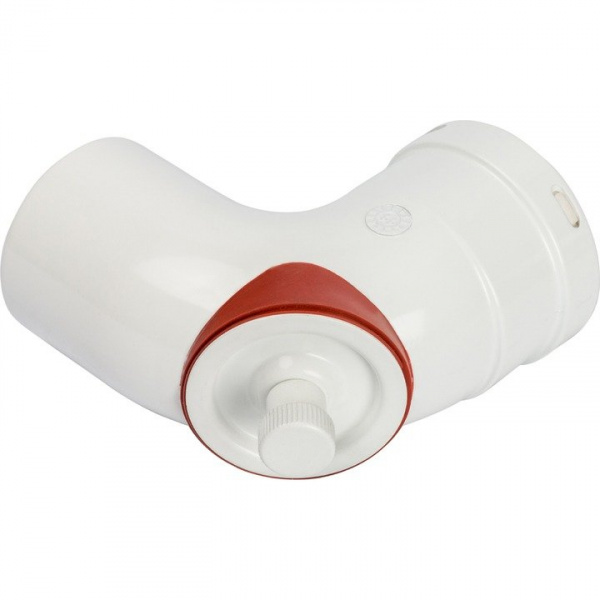 Элемент дымохода Stout отвод 90° DN80 с инспекционным патрубком