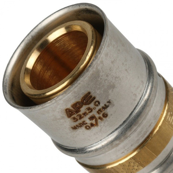 Муфта Stout соединительная переходная 32х26 для металлопластиковых труб пресс