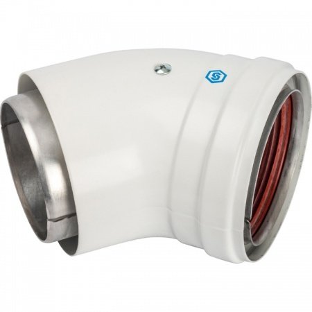 Элемент дымохода Stout отвод 45° DN 80 утепленный п/м