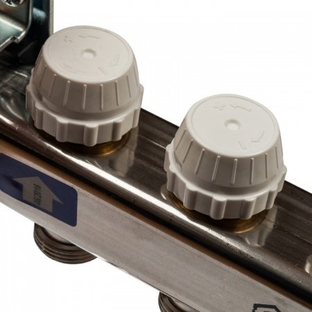 Коллектор Stout из нержавеющей стали с расходомерами 3 вых.