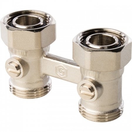 Узел нижнего подключения Stout радиатора для двухтрубной системы, прямой 3/4