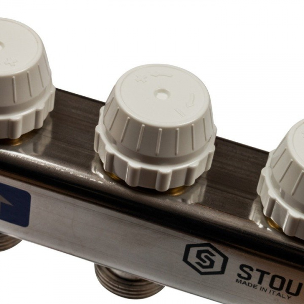 Коллектор Stout из нержавеющей стали без расходомеров 3 вых.