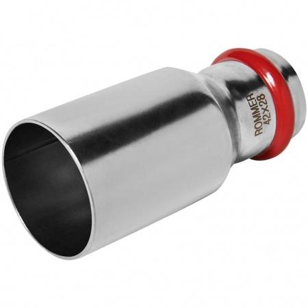 Муфта ROMMER переходная-НПр, 42х28, из нержавеющей стали прессовой