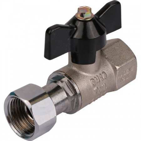 Кран шаровой с накидной гайкой полнопроходной, Stout ВР/ВР 1/2" (ручка бабочка)