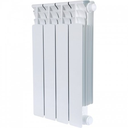 Биметаллический радиатор Stout Space 500 4 секций нижнее правое подключение