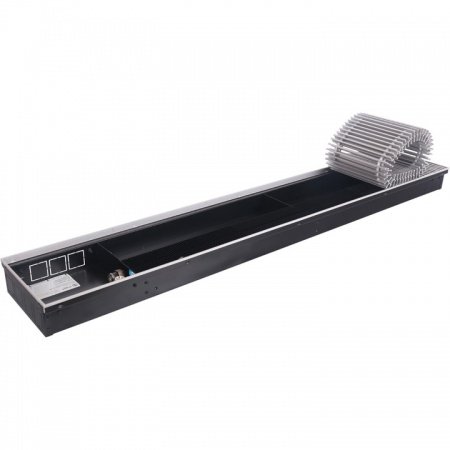 Конвектор внутрипольный Stout SCN 80.240.1400 (Решётка роликовая, анодированный алюминий)