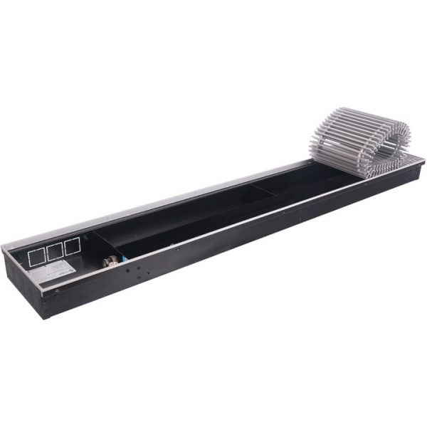 Конвектор внутрипольный Stout SCN 80.240.1400 (Решётка роликовая, анодированный алюминий)