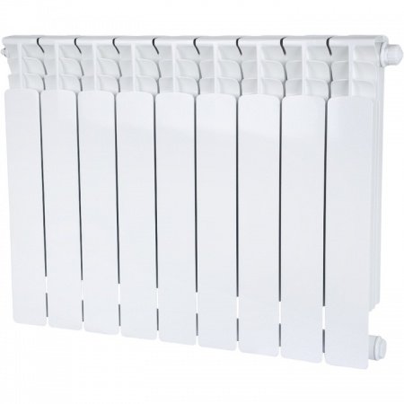 Биметаллический радиатор Stout Space 500 9 секций нижнее правое подключение