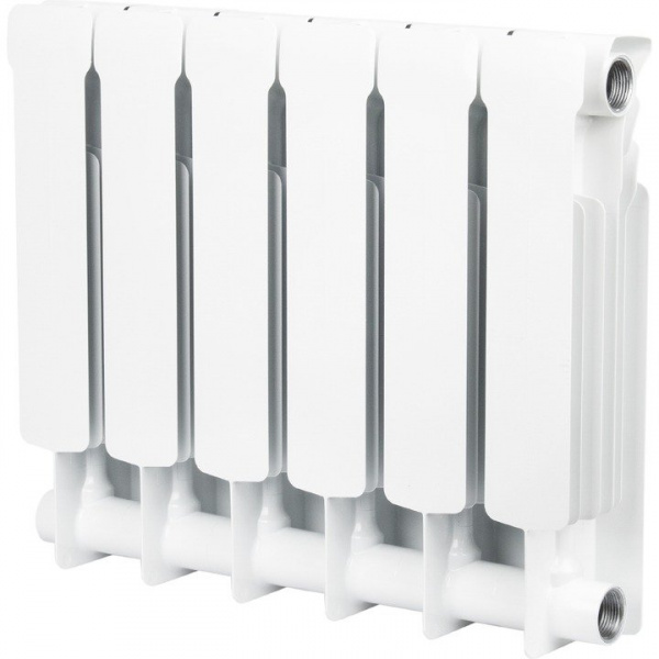 Биметаллический радиатор Stout Space 350 6 секций боковое подключение