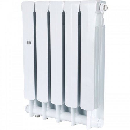 Биметаллический радиатор Stout Space 500 5 секций нижнее правое подключение