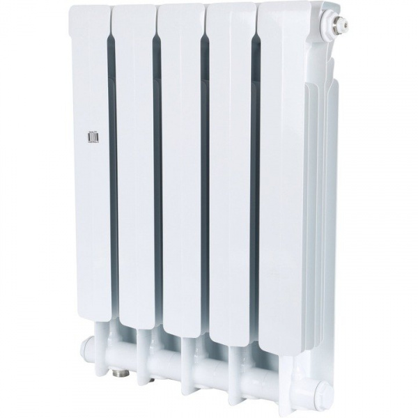 Биметаллический радиатор Stout Space 500 5 секций нижнее правое подключение