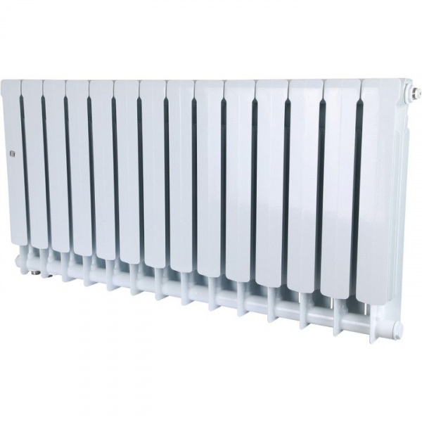 Биметаллический радиатор Stout Space 500 14 секций нижнее правое подключение