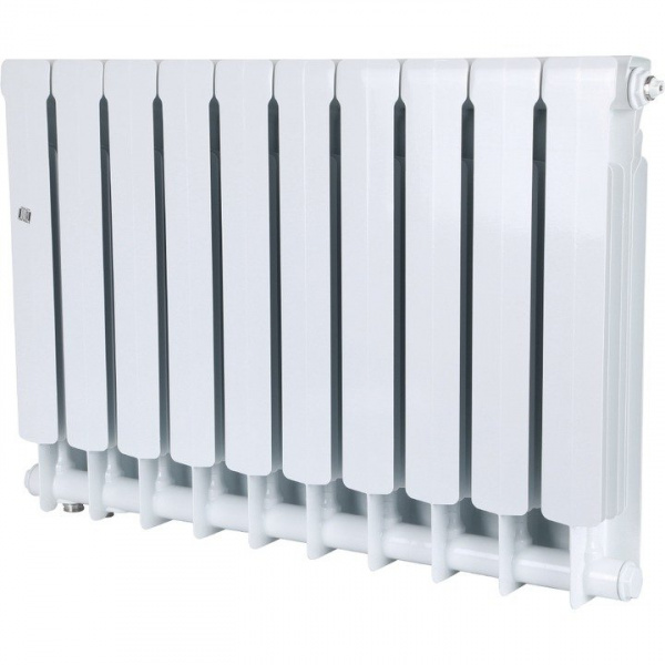 Биметаллический радиатор Stout Space 500 10 секций нижнее правое подключение