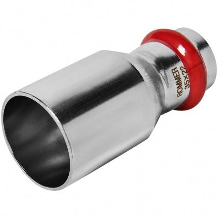 Муфта ROMMER переходная-НПр, 35х22, из нержавеющей стали прессовой