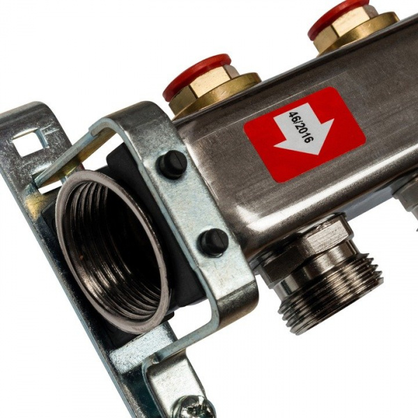 Коллектор Stout из нержавеющей стали без расходомеров 11 вых.