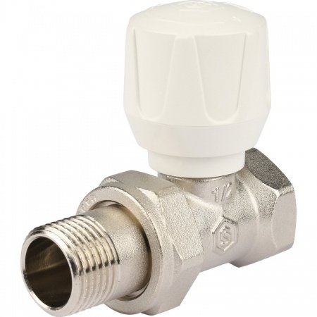 Клапан ручной терморегулирующий, Stout прямой 1/2"