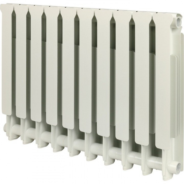 Алюминиевый радиатор Stout Bravo 500 10 секций нижнее правое подключение