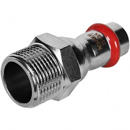 Переходник-НР ROMMER 15х3/4 из нержавеющей стали прессовой