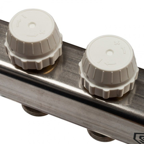 Коллектор Stout из нержавеющей стали с расходомерами 6 вых.