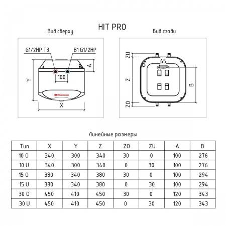 Водонагреватель Thermex H 15 U (pro)