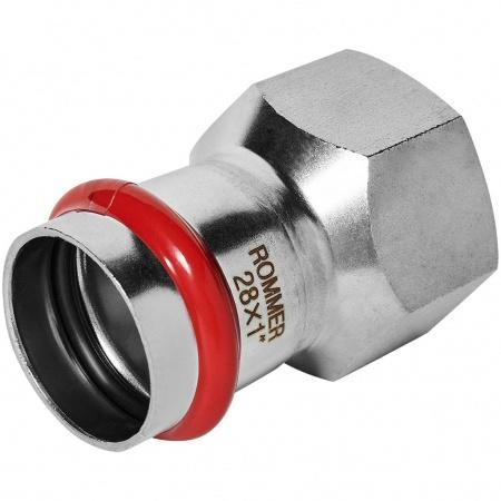 Переходник-ВР ROMMER 28х1 из нержавеющей стали прессовой