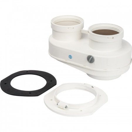 Элемент дымохода Stout DN80/80 адаптер для подкл. разд. труб (совместимый Bosch (фланец ) PP-Ryton