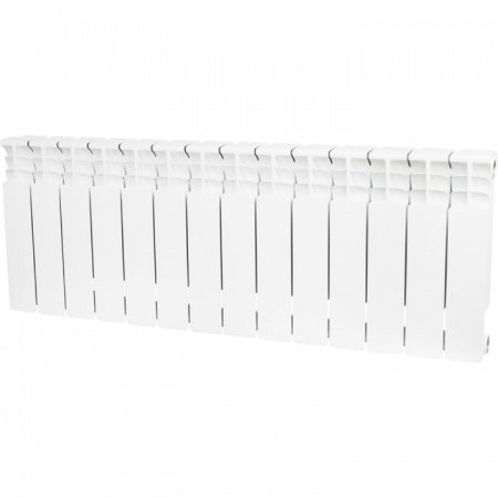 Биметаллический радиатор Stout Space 350 14 секций боковое подключение