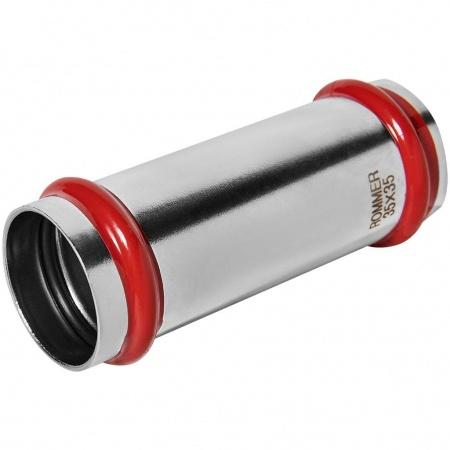 Муфта ROMMER надвижная, 35, из нержавеющей стали прессовой