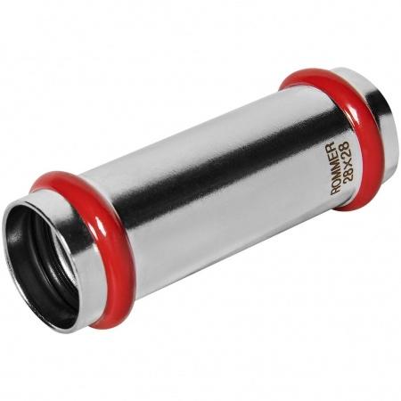 Муфта ROMMER надвижная, 28, из нержавеющей стали прессовой