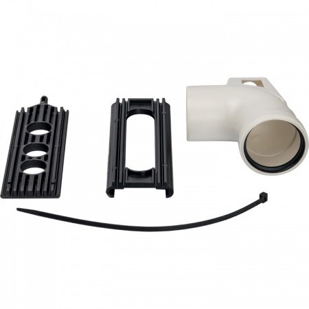 Элемент дымохода Stout конденсац. угол 87° DN80 м/п PP-FE с кронштейном