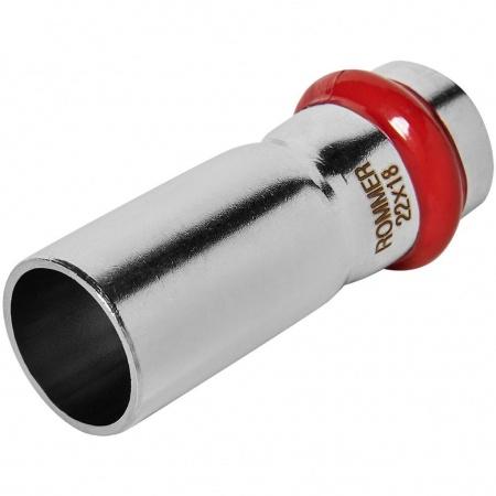 Муфта ROMMER переходная-НПр, 22х18, из нержавеющей стали прессовой