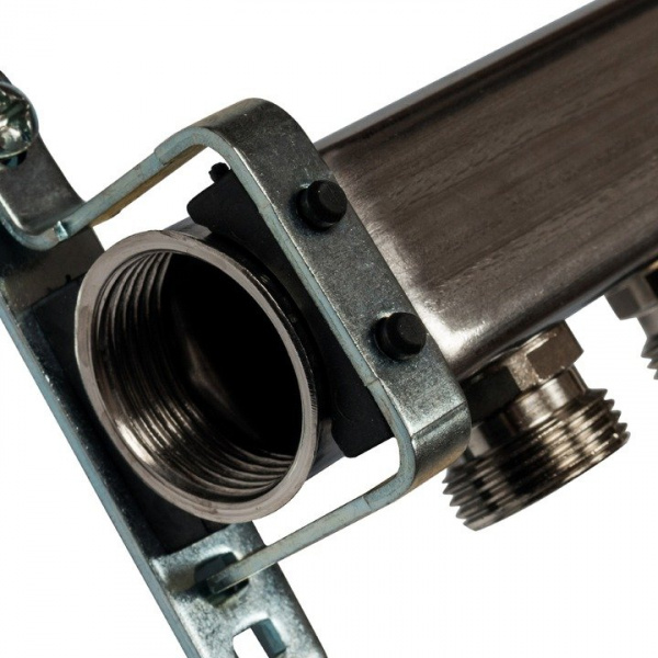 Коллектор Stout из нержавеющей стали для радиаторной разводки 10 вых.